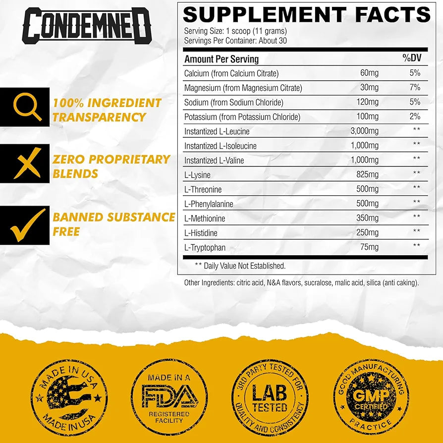 CONFINED EAA + BCAA | 30-SERVINGS