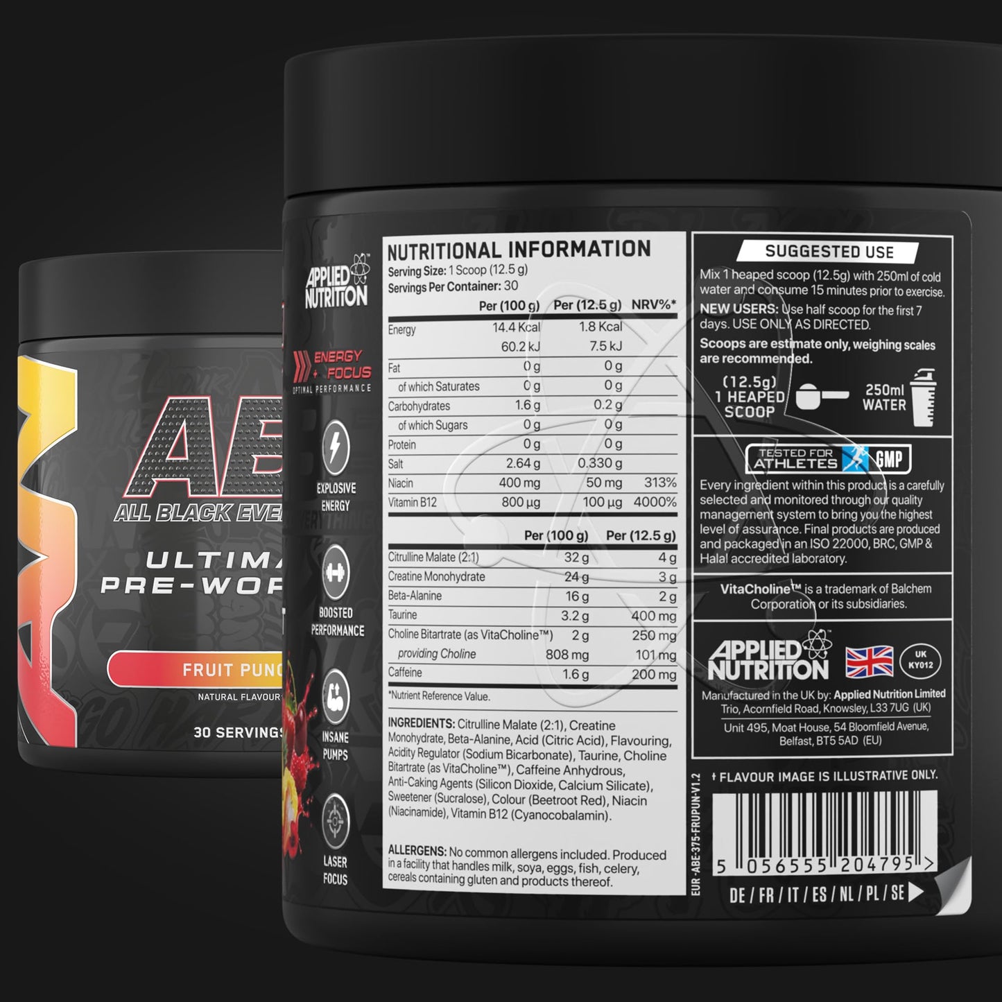 abe preworkout nutrition facts