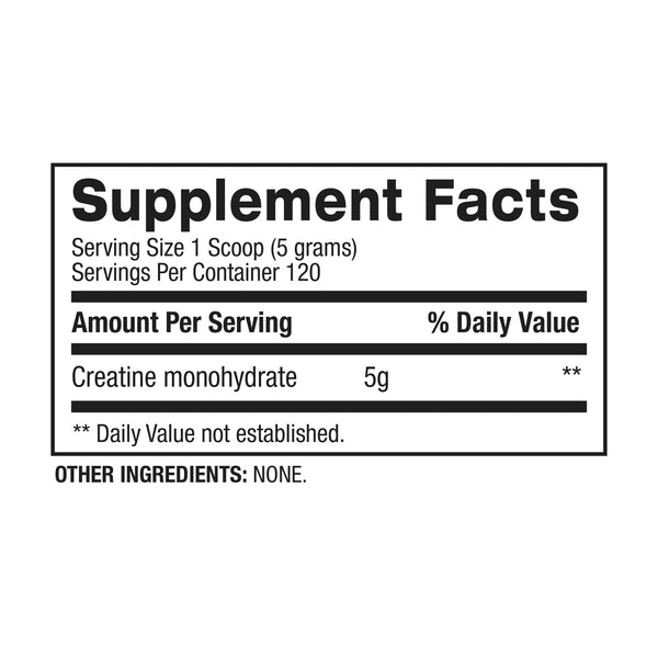 bpi micronized creatine 120 servings nutrition facts