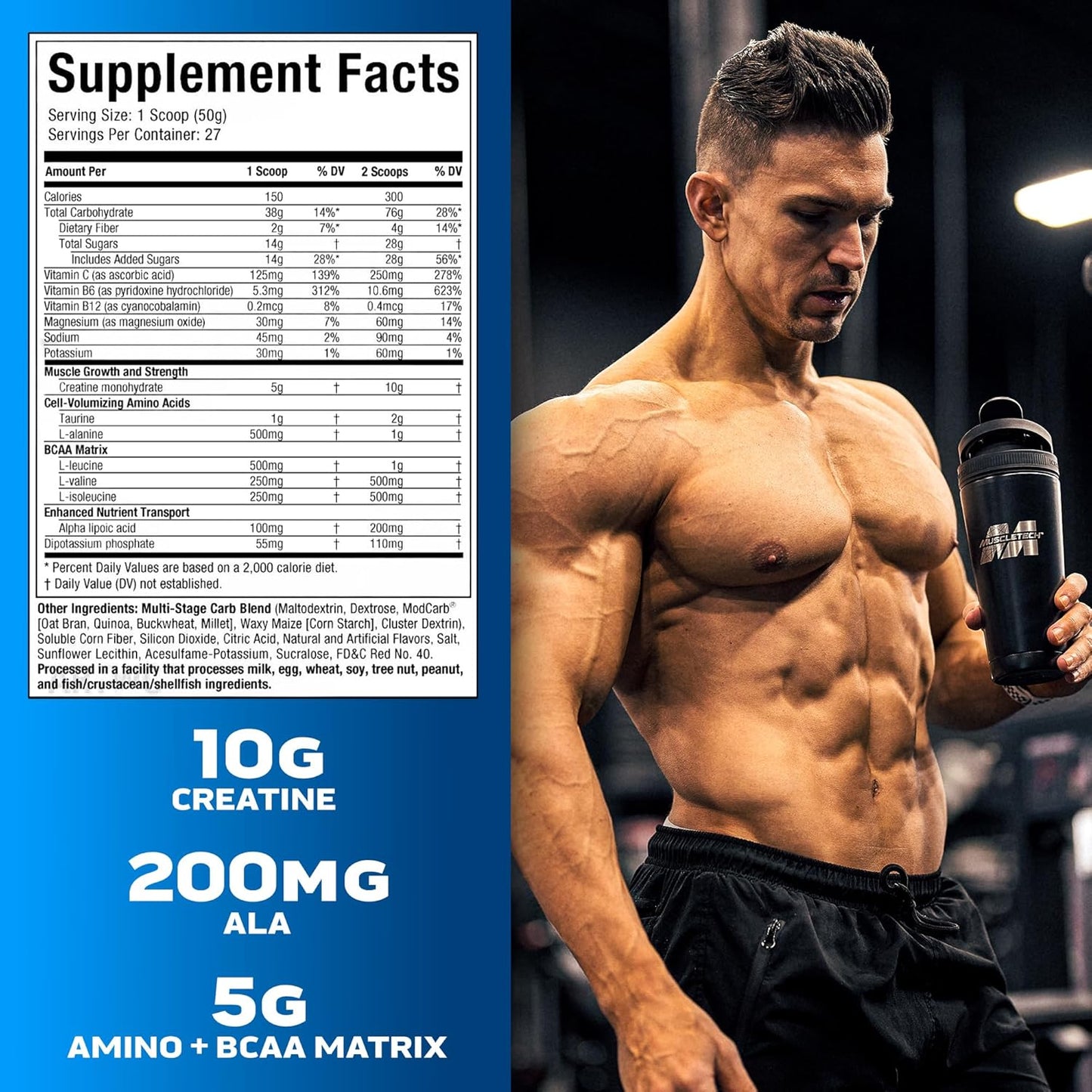 muscletech cell tech creatine nutrition facts