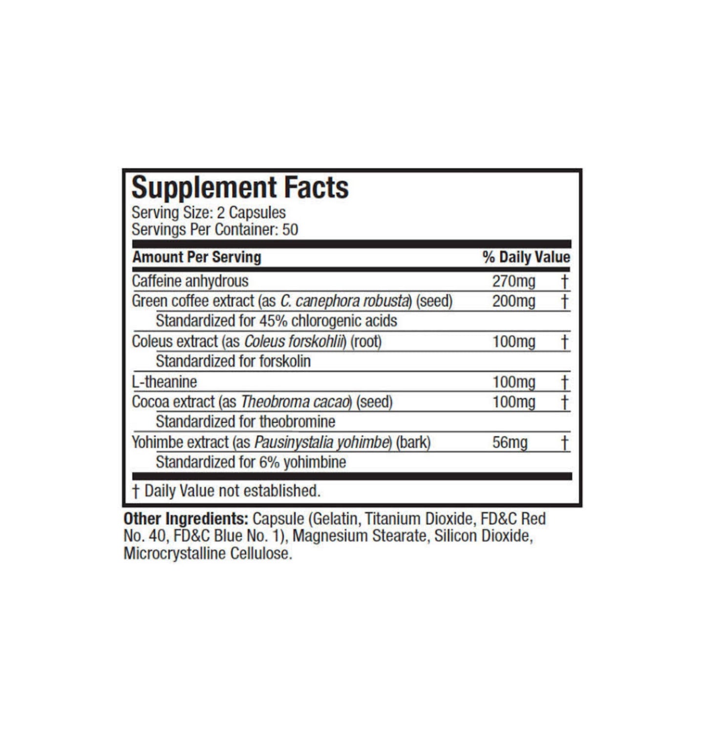muscletech hydroxycut hardcore elite nutrition facts