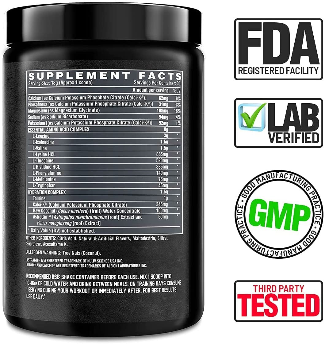 nutrex eaa 30 servings nutrition facts