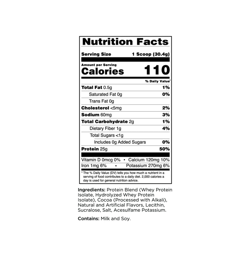 rule1 r1 protein isolate 5lbs nutrition facts