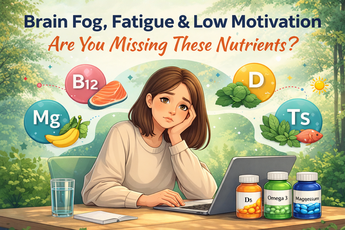 brain fog, low motivation and fatigue