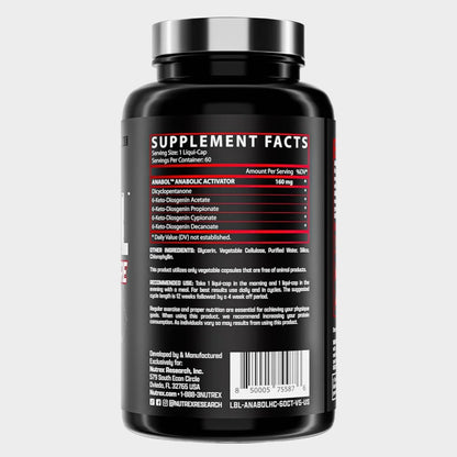 Nutrition facts of nutrex anabol hardcore