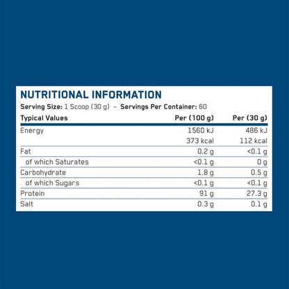Nutrition facts of Applied Nutrition Beef Xp