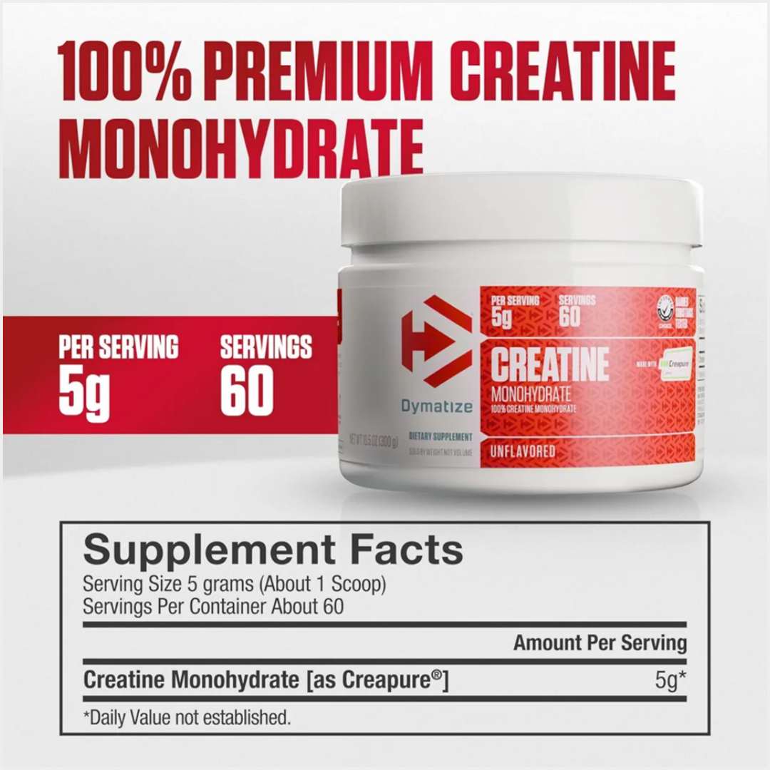 Nutrition facts of dymatize creatine