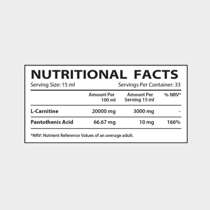 L-CARNITINE LIQUID 3000MG | 480ML