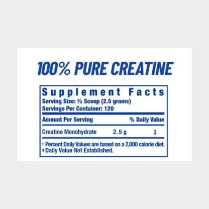 Rc Creatine Xs 120 Servings Nutrition Facts