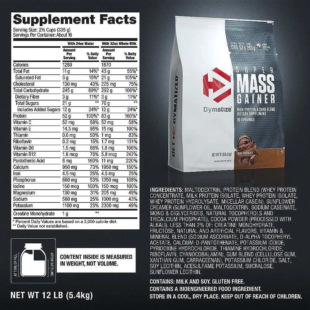 SUPER MASS GAINER 12-LBS