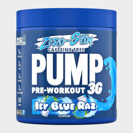 pump zero stim pre-workout applied nutrition