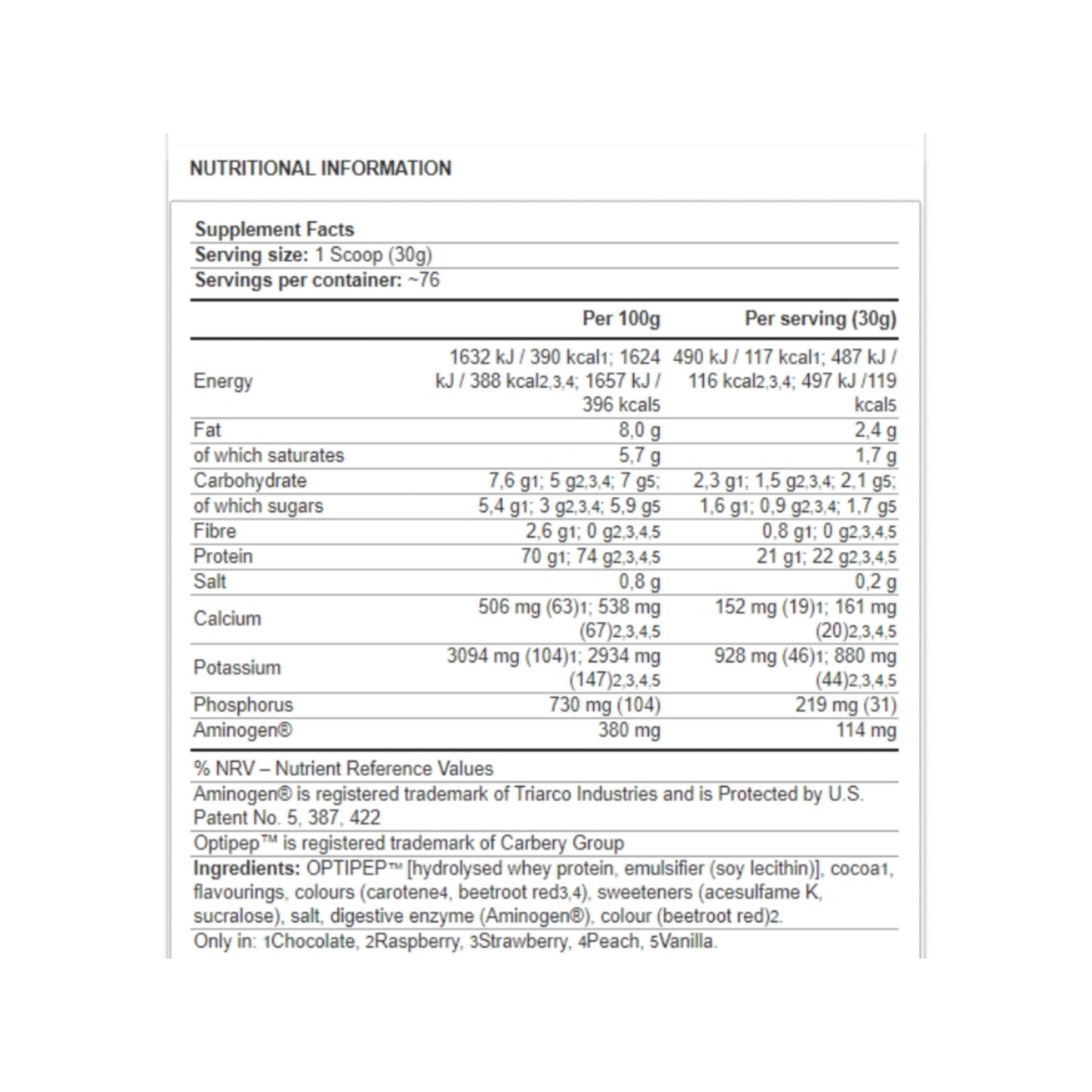 DIAMOND HYDROLYSED WHEY PROTEIN 66-SERVINGS