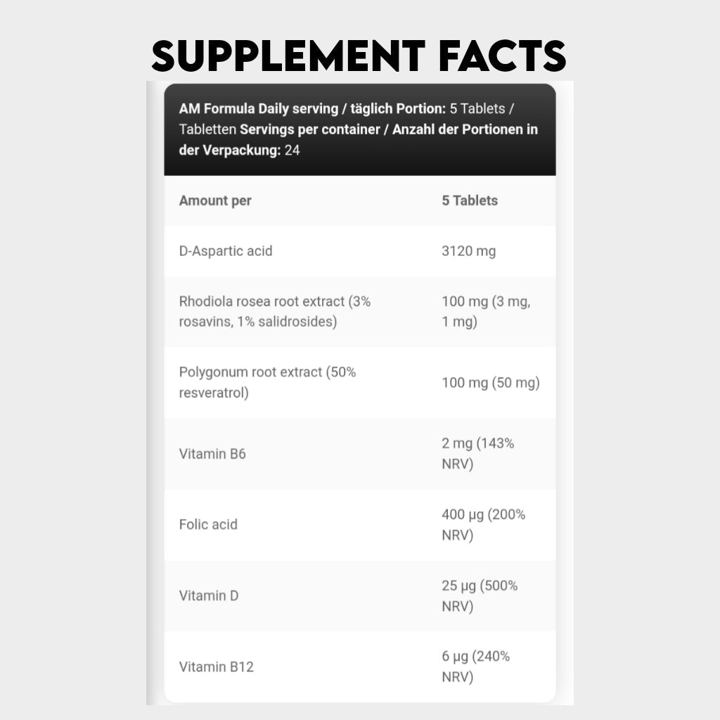 LEVRO TEST AM PM FORMULA 240-TABLETS