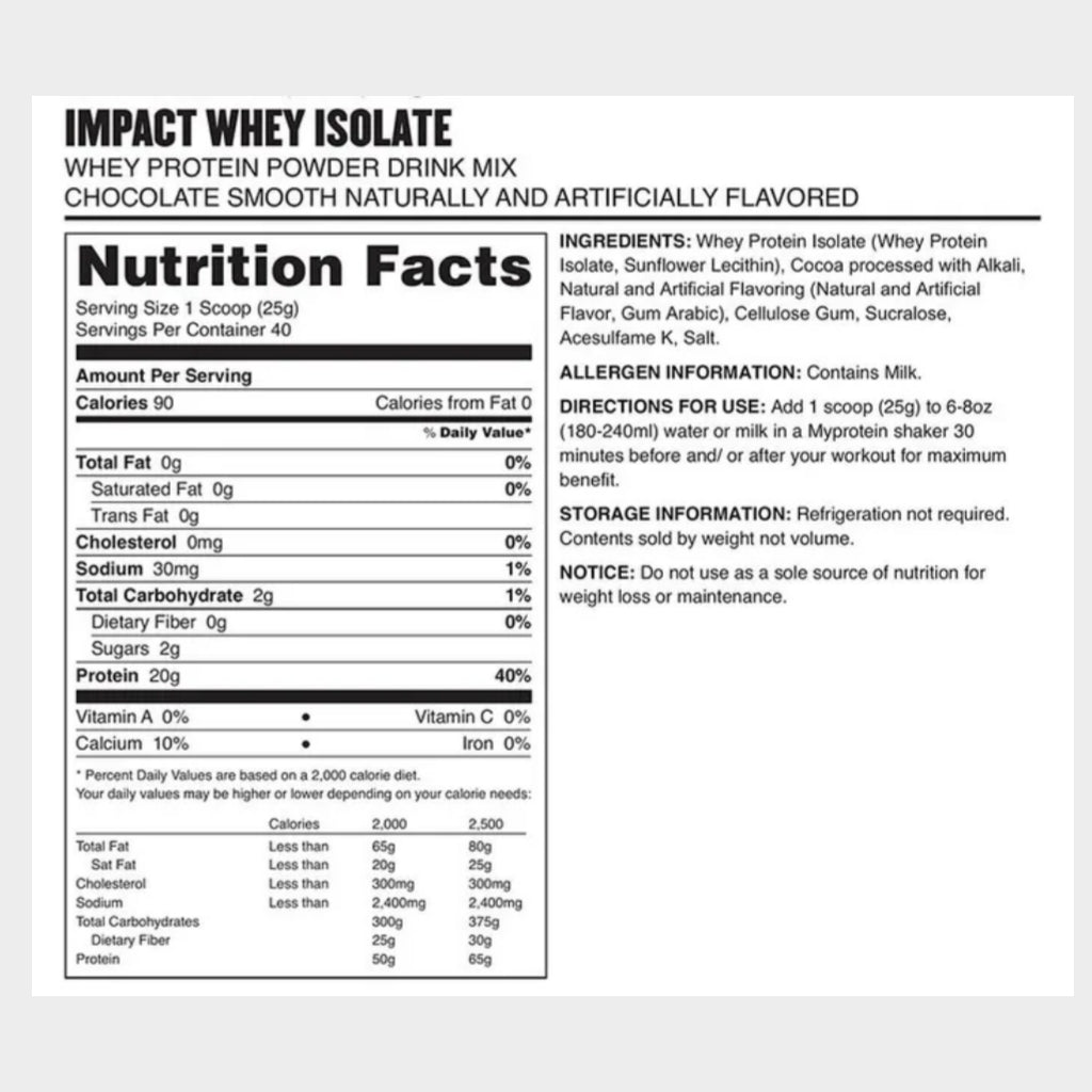 IMPACT WHEY ISOLATE 2.5-KG